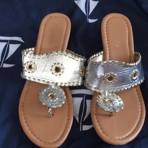 Silver with gold piping!